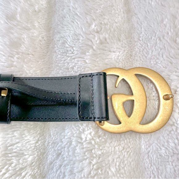 GUCCI Moon Calfskin Pearl Double G Belt - Picture 4 of 14